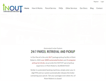 Tablet Screenshot of inoutparcel.com